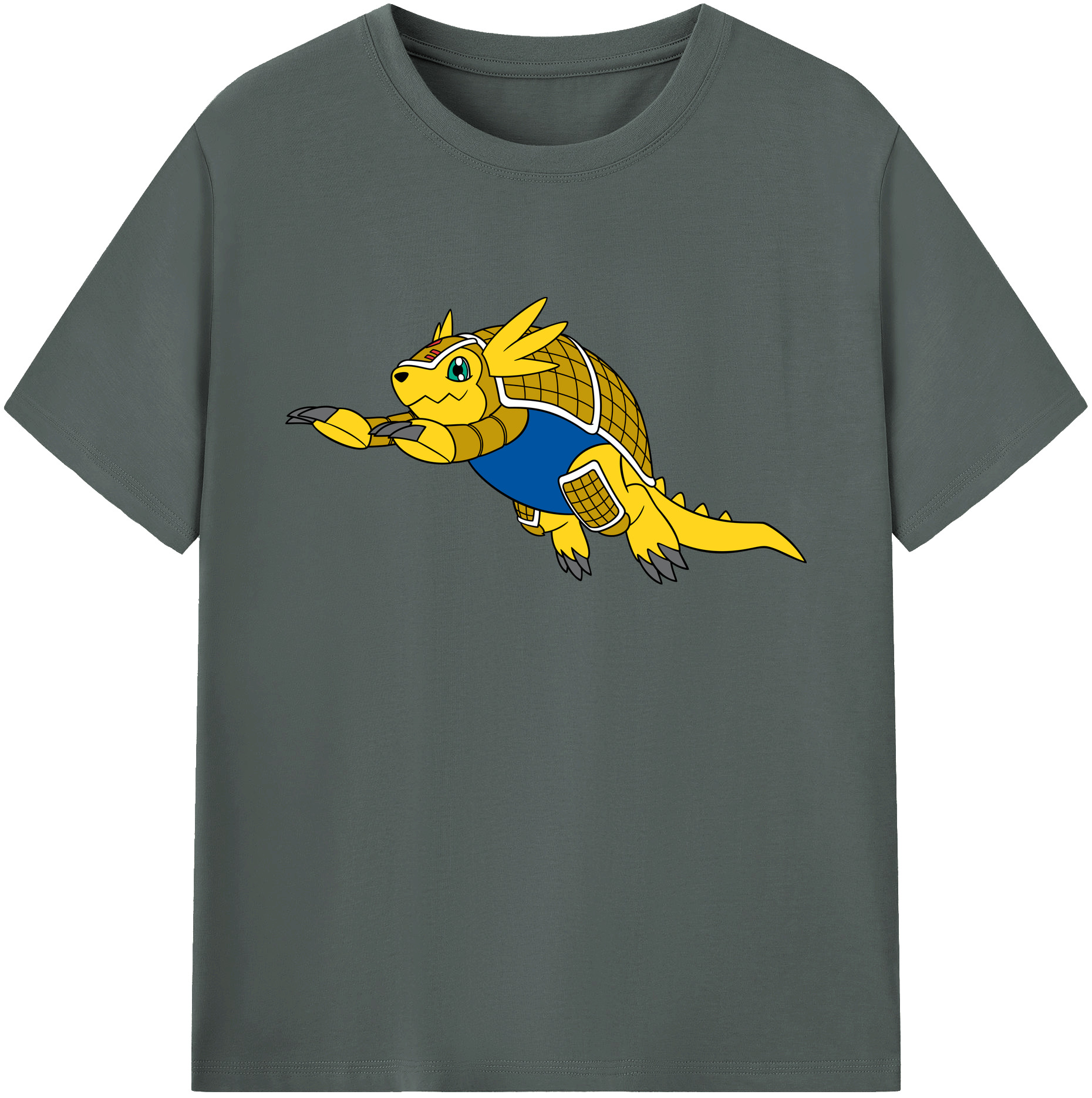 （画像用） Digimon デジタルモンスター/デジモン 綿100％ メンズ半袖Tシャツ｜肌触りやわらか＆通気性